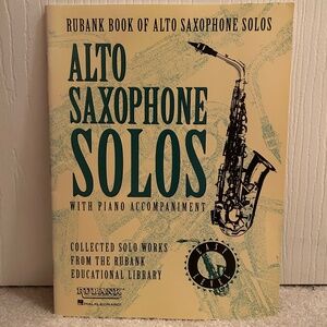 Vintage Alto Saxophone Solos With Piano Accompaniment Duets Songbook Rubank OOP